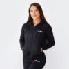 GymBeam Dámska mikina Zipper Hoodie Black  L