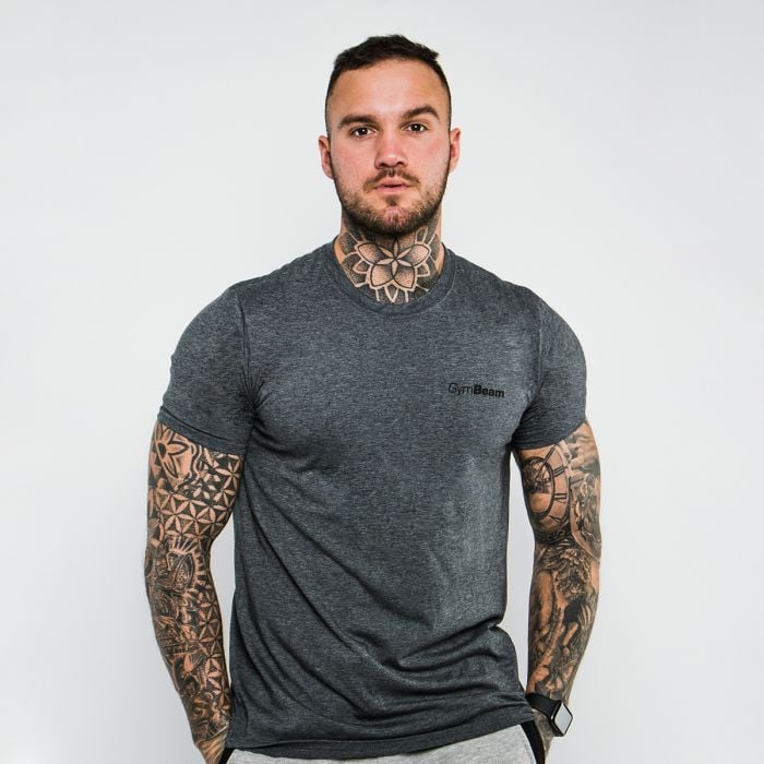 GymBeam Tričko Basic Dark Grey XL