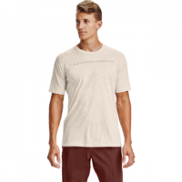 Under Armour Tričko All Over Wordmark Brown  S