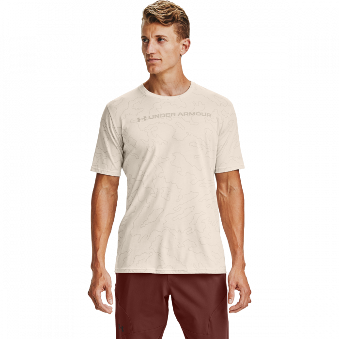 Under Armour Tričko All Over Wordmark Brown S
