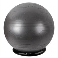 Gymnastická lopta inSPORTline Stretch Ball 75 cm so základňou BallBase čierna