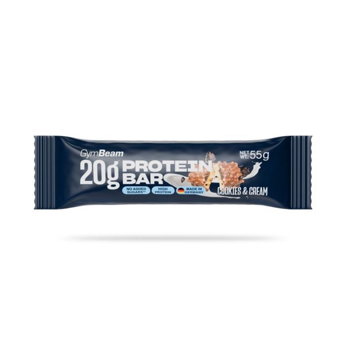 GymBeam 20g Protein bar cookies & cream
