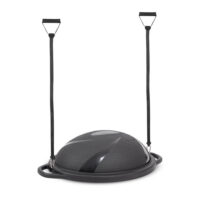 Balančná podložka inSPORTline Dome Hold s gumovými expandermi 100 cm / 4,6 kg čierna