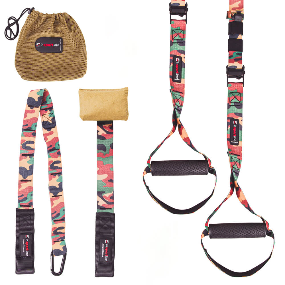 Závesný posilňovací systém inSPORTline MultiTrainer army-maskáčová