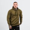 GymBeam Mikina Athlete Military Green Black  XL