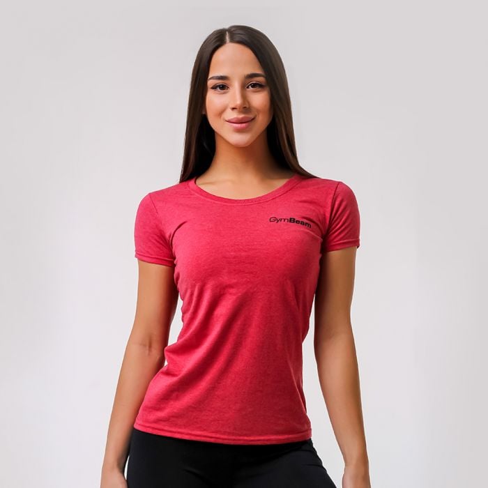 GymBeam Dámske tričko Basic Vintage Red S