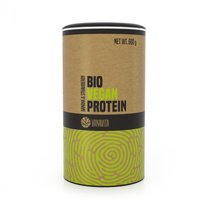 VanaVita BIO Vegan Protein banán jahoda