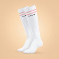 Beastpink Podkolienky Knee High Socks White  M