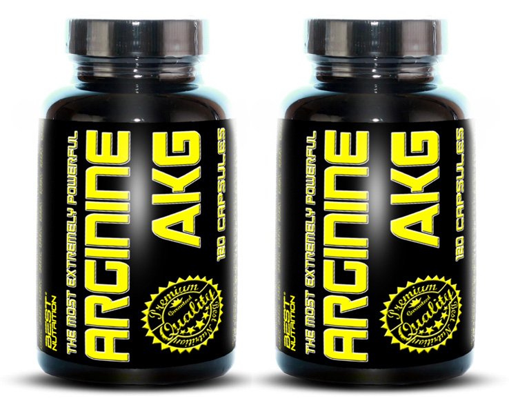1+1 Zadarmo: Arginine AKG od Best Nutrition 120 kaps + 120 kaps