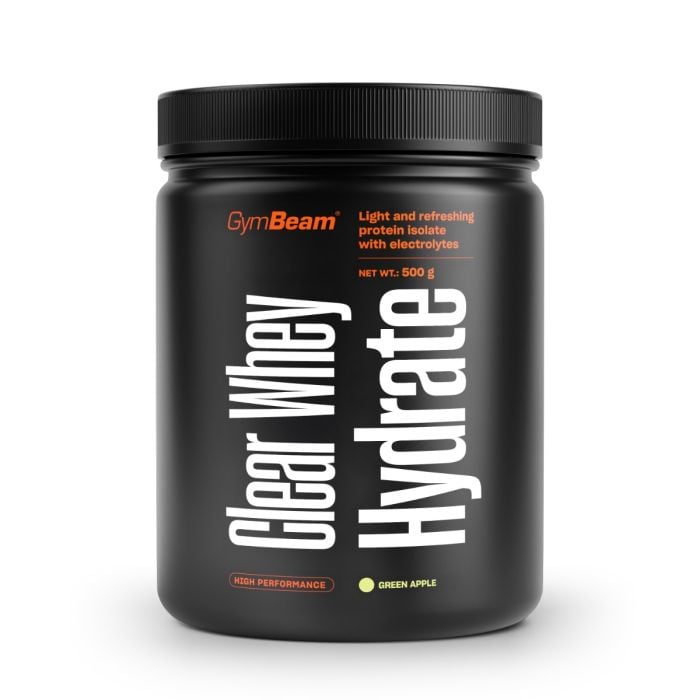 GymBeam Clear Whey Hydrate zelené jablko