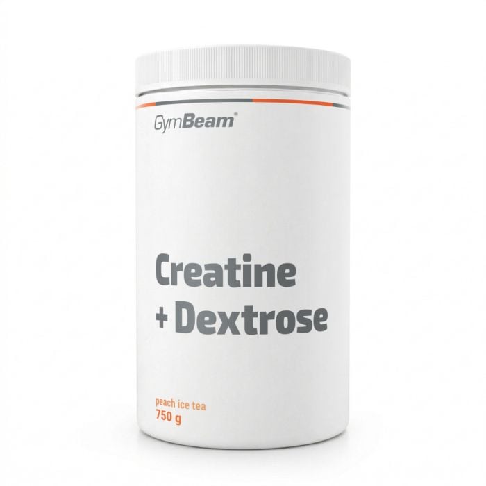 GymBeam Kreatín + Dextróza (so steviol-glykozidmi) broskyňa ľadový čaj