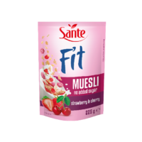 Sante Fit Raňajkové cereálie jahoda, malina a čerešňa