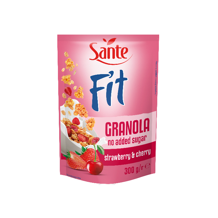 Sante Fit Granola jahoda čerešňa