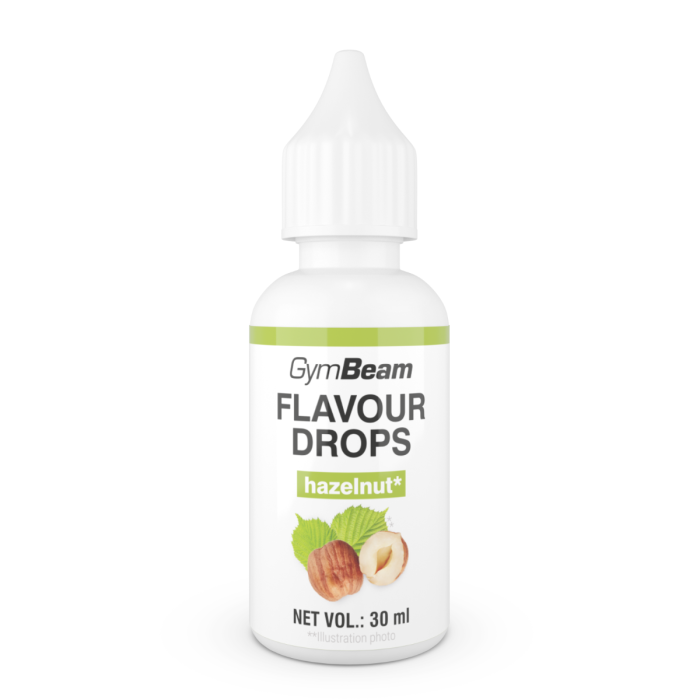 GymBeam Flavour Drops lieskový orech
