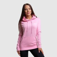 GymBeam Dámska mikina PRO Hoodie Baby Pink  XL