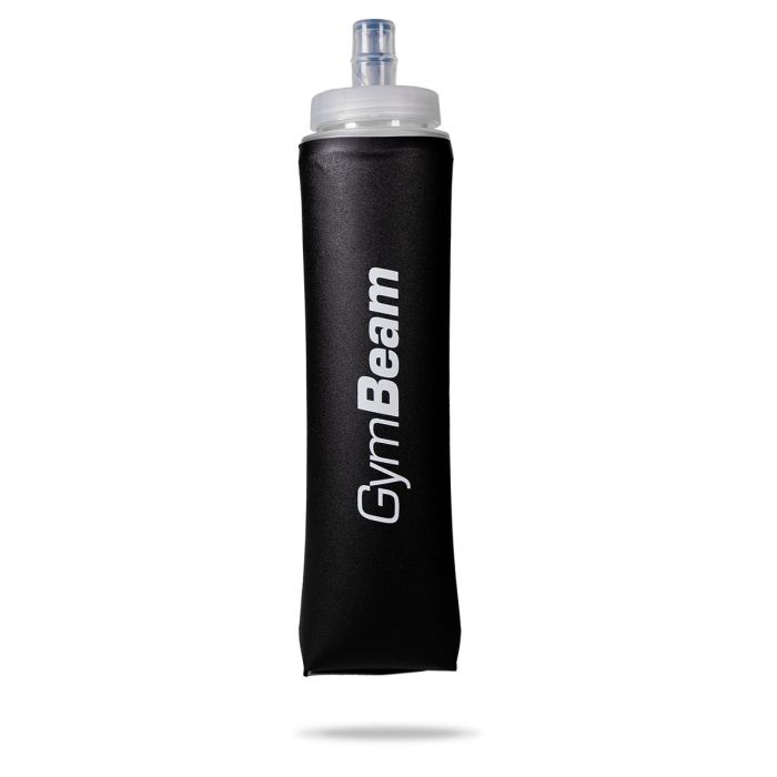 GymBeam Fľaša Hydra Soft Flask Black 500 ml