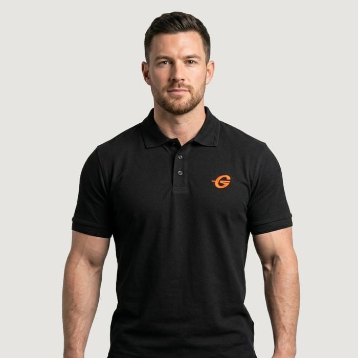 Gymbeam Tričko Polo Black M
