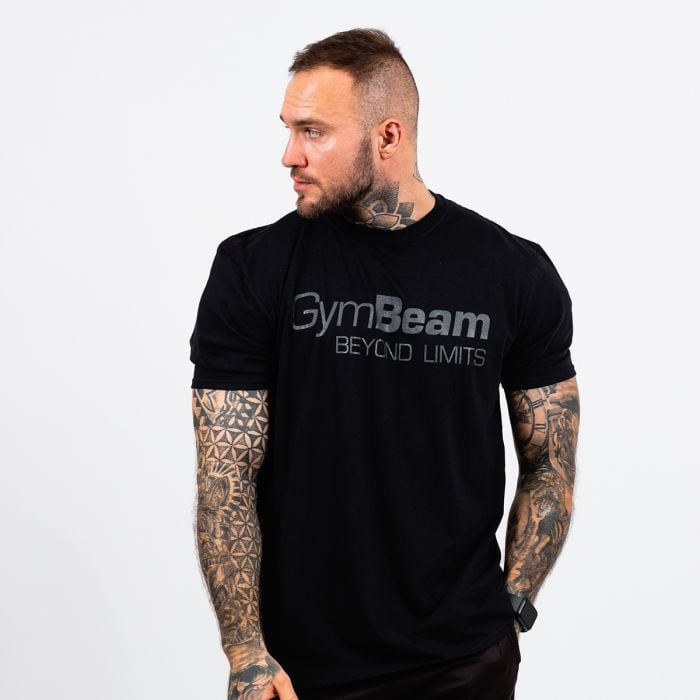 GymBeam Tričko Beyond Limits Black LL