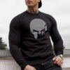 Mikina bez kapucne Iron Aesthetics SKULL, B&G