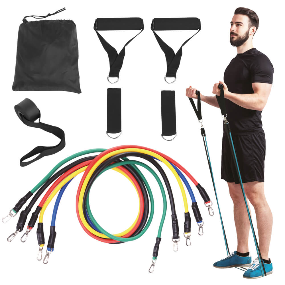 Nastaviteľný gumový expander inSPORTline Morpo Tubes