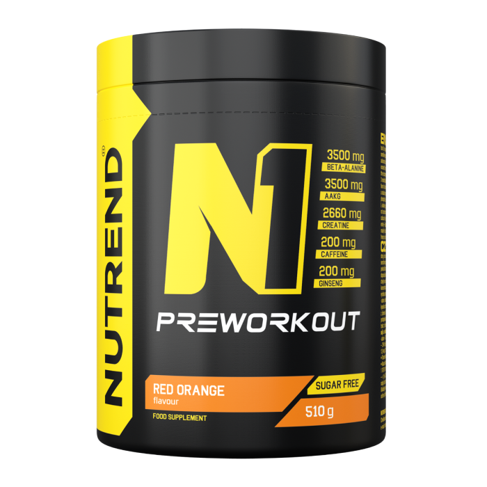 NUTREND N1 Pre-Workout červený pomaranč