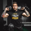 Pánske fitness tričko Iron Aesthetics Force, čierne