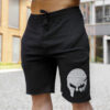 Pánske teplákové kraťasy Iron Aesthetics Skull, black