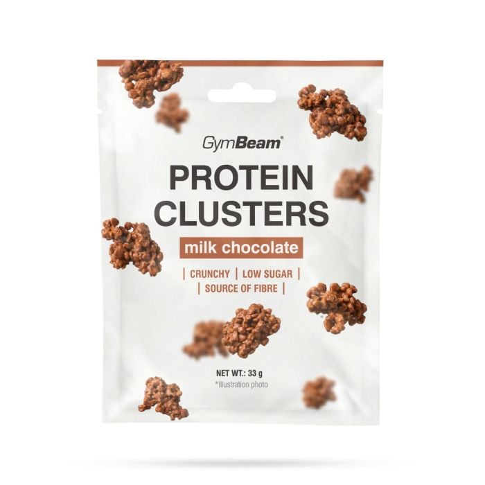 GymBeam Protein Clusters mliečna čokoláda