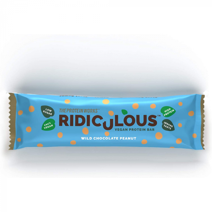 The Protein Works Ridiculous Vegan Protein Bar čokoláda arašidy