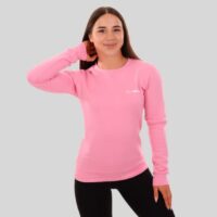 GymBeam Dámska mikina Basic Jumper Baby Pink  XSXS