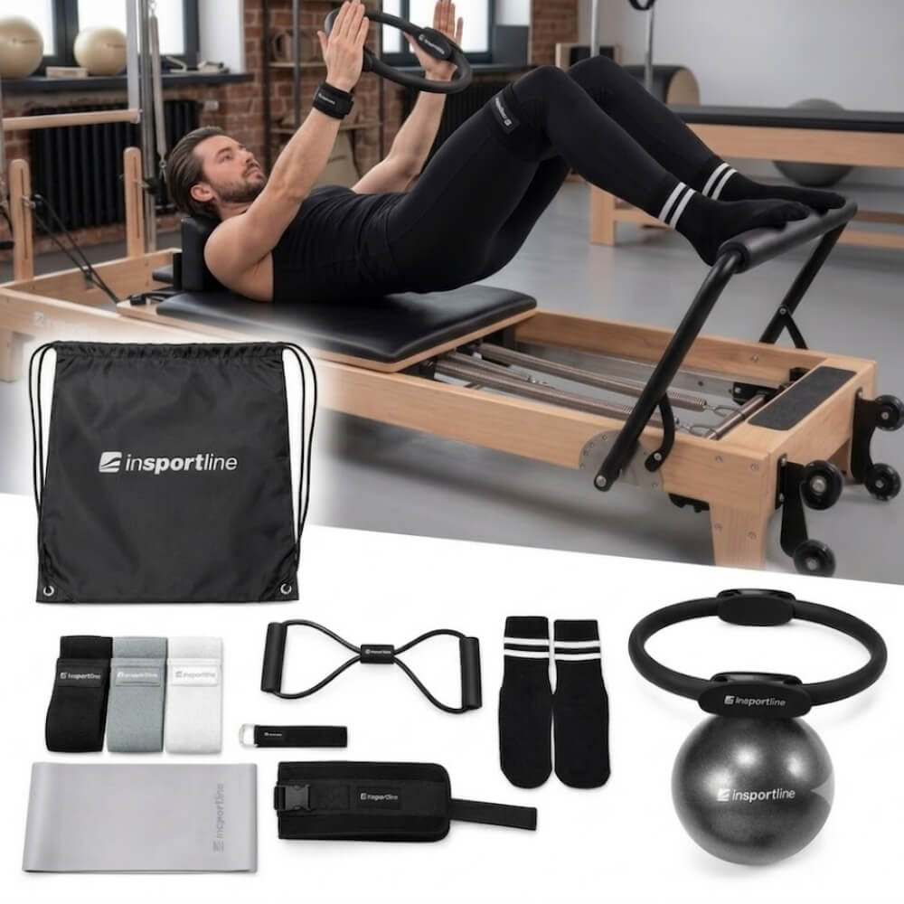 Súprava na pilates inSPORTline Sinuata čierna - univerzálna