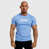 Pánske fitness tričko Iron Aesthetics Boxed, modré