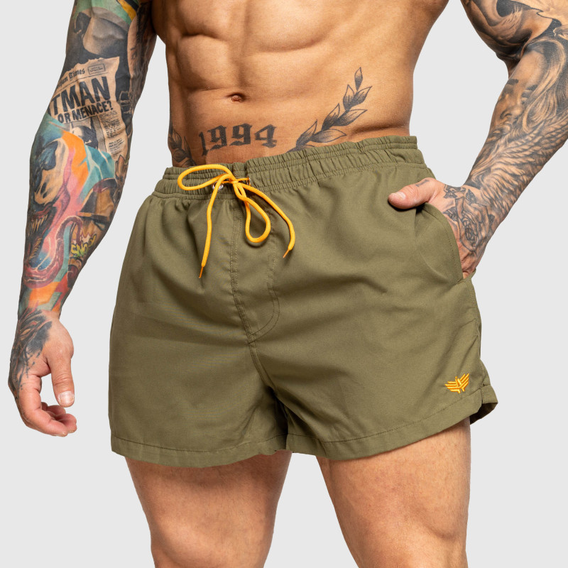 Pánske plavky Iron Aesthetics Beach Mode, zelené